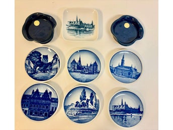 9 små vintagefat/skålar – Royal Copenhagen & Gabriel