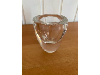 Tung kristallvas – Ernest Gordon, Åfors glasbruk (Signerad)