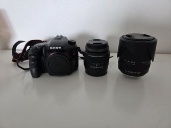 Alpha 65 kamera med extra objektiv
