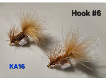(KA16) 2-pack Wolly Bugger Flugor krok #6 - Till Regnbåge, Öring m.m
