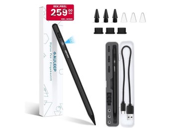 NY Styluspenna med display & TYP-C för iPad • 2018-2024 • Inkl 3 extra spetsar