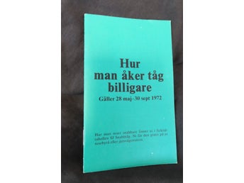 Hur man åker tåg billigare, SJ, 1972