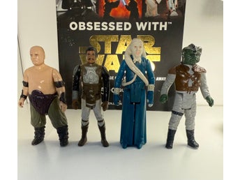 4 vintage Star Wars Jabba's Palace figurer (Kenner)