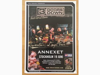 Poster 3 Doors Down Seventeen 311955712 ᐈ Recordhuntersweden