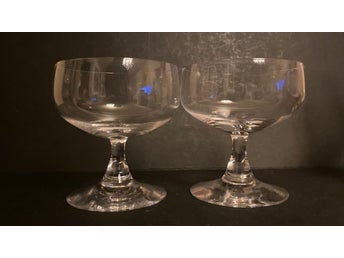 Två coupeglas Champagneskålar Gina från Kosta Boda