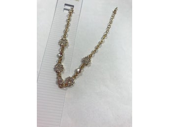 Snyggt Strass Blommor Armband