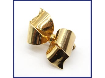 Brosch, 18K guld, rosett (vikt 4,5g)