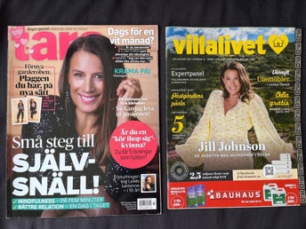 2 tidningar med Jill Johnson även Prinsessan Birgitta Julia Roberts