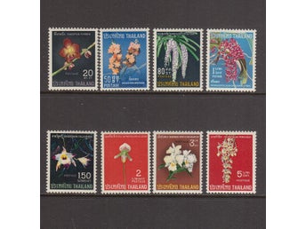 Thailand, Mi 493-500, Blommor, Orkidéer, xx Mi = 1100 Kr