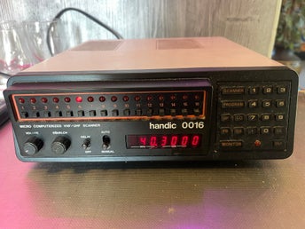 Handic 0016 Micro datoriserad VHF/UHF Scanner