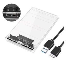 2.5 tum USB 3.0 Hårddiskkabinett för SATA HDD/SSD