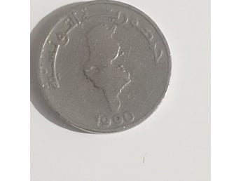 Tunisisk Myntenhet från 1990