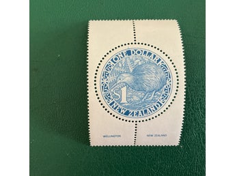 Nya Zeeland New Zealand one dollar kiwifågel postfrisk