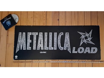 Metallica Load stor 100x40cm skylt hårdpapp/kartong