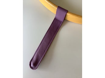 NY BYGELREM (Plommon lila) ÄKTA LÄDER REM till STOKKE Tripp Trapp Barnstol