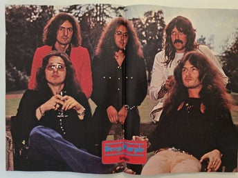 Deep Purple / Ritchie Blackmore - Very rare poster from Norway 1975