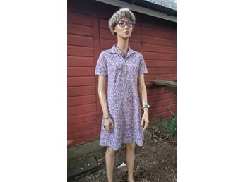 RETRO - VINTAGE 60-70-80 tal Höst KLÄNNING Syntet stl M-L