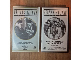 Helan & Halvan Volym Två & Tio VHS Video Komedi Humor