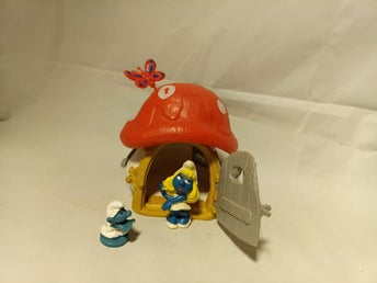 Smurfhus med Smurfan och en 