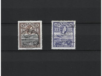 ANTIGUA 1953 Scott 115,116 12 & 24 Cent St John's Elizabeth II