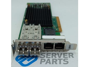 IBM 4-port 2x10GbE FCoE CNA SFP+ 2x1GbE RJ45 LP 2B93 med SFP