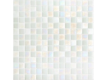 Glasmosaik Amalfi Vit. 33.3 X 33.3 ark & 2.3 X 2.3 styck.
