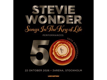 Stevie Wonder 3Arena Stockholm x 1 ticket, 22 Oct 2026 SOLD OUT!