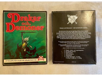 Drakar och Demoner - Rollspel Äventyrsspel 1985.