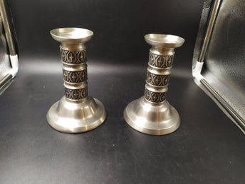 2st Ljusstakar av Pewter Haugrud i Tenn