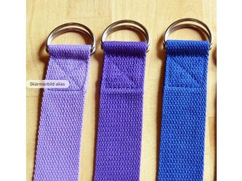 Yogaband 180 cm (mörk lila), Yogabä , Yoga strap, Fitnessband