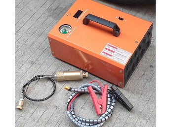 300Bar/4500 psi 12V/220V PCP luftkompressor med inbyggd adapter, PCP pump
