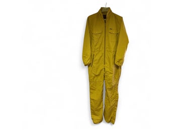 Campri ALP Overall Vintage Dam Storlek 40 Gul Polyester Bomull Made in Korea