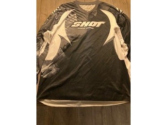 Shot Race Gear svart och vit cross-tröja xxl