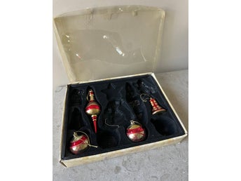 Julgranskulor retro i plast
