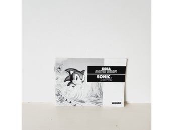 Manual till Sonic The Hedgehog - Sega Game Gear