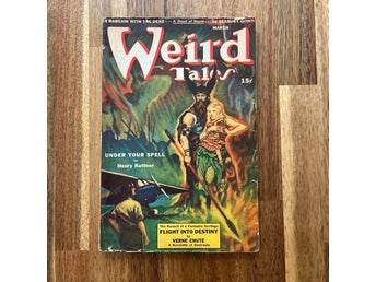 Weird Tales March 1943 – Bradbury, Kuttner, Bloch, Derleth. MYCKET RAR!!