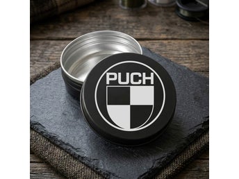 Puch - Stilren Metallburk / Snusdosa i Aluminium - Praktisk Förvaringsdosa