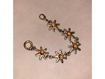Armband guldfärg metall
