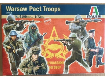WARSAW PACT TROOPS 1980S Italeri 1/72 OÖPPNAD