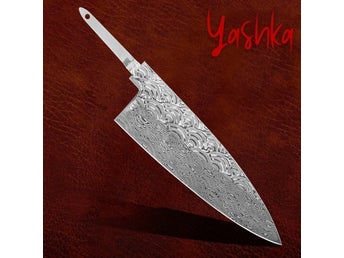 DIY Japanese Deba Knife Blank 7 tums Damaskusblad Enkelslipad Billet