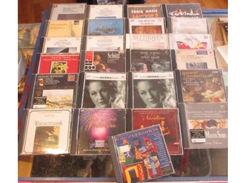 CD, 25 CD- skivor med klassisk musik, klassiskt