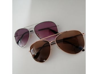 Solglasögon 2-pack, Aviator H&M och Montini Scandinavia (Dam-modell?)