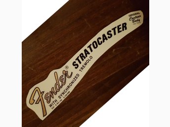 Fender Stratocaster vattendekal