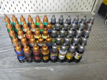 Färgställ Svart 50 platser – Hållare för Army Painter - Warhammer - D&D
