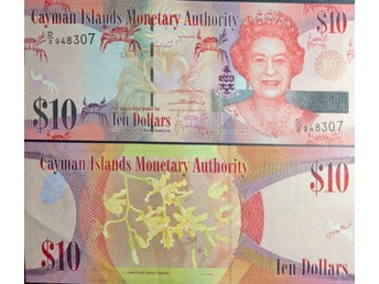 Kaymanöarna Cayman 10 Dollars 2014 P40b