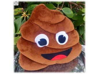 Bajs emoji chokladglass kudde Fint skick