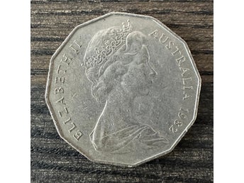 Mynt: Australien 50 Cent - 1982 / coin Australia Commonwealth Games Brisbane.