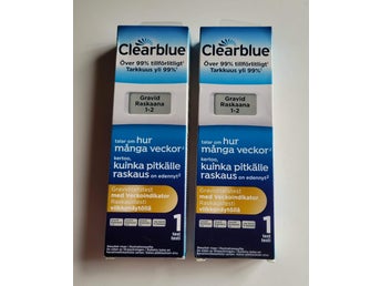2 st Clearblue Graviditetstest med Veckoindikator butikspris 298: