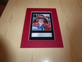 Niki Lauda Formula F1 fotografi med passepartout