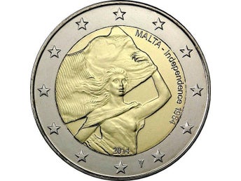2014 Malta, Självständighet 1964, 2 Euro